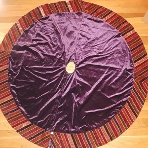 Pier One Purple Velvet Tree Skirt